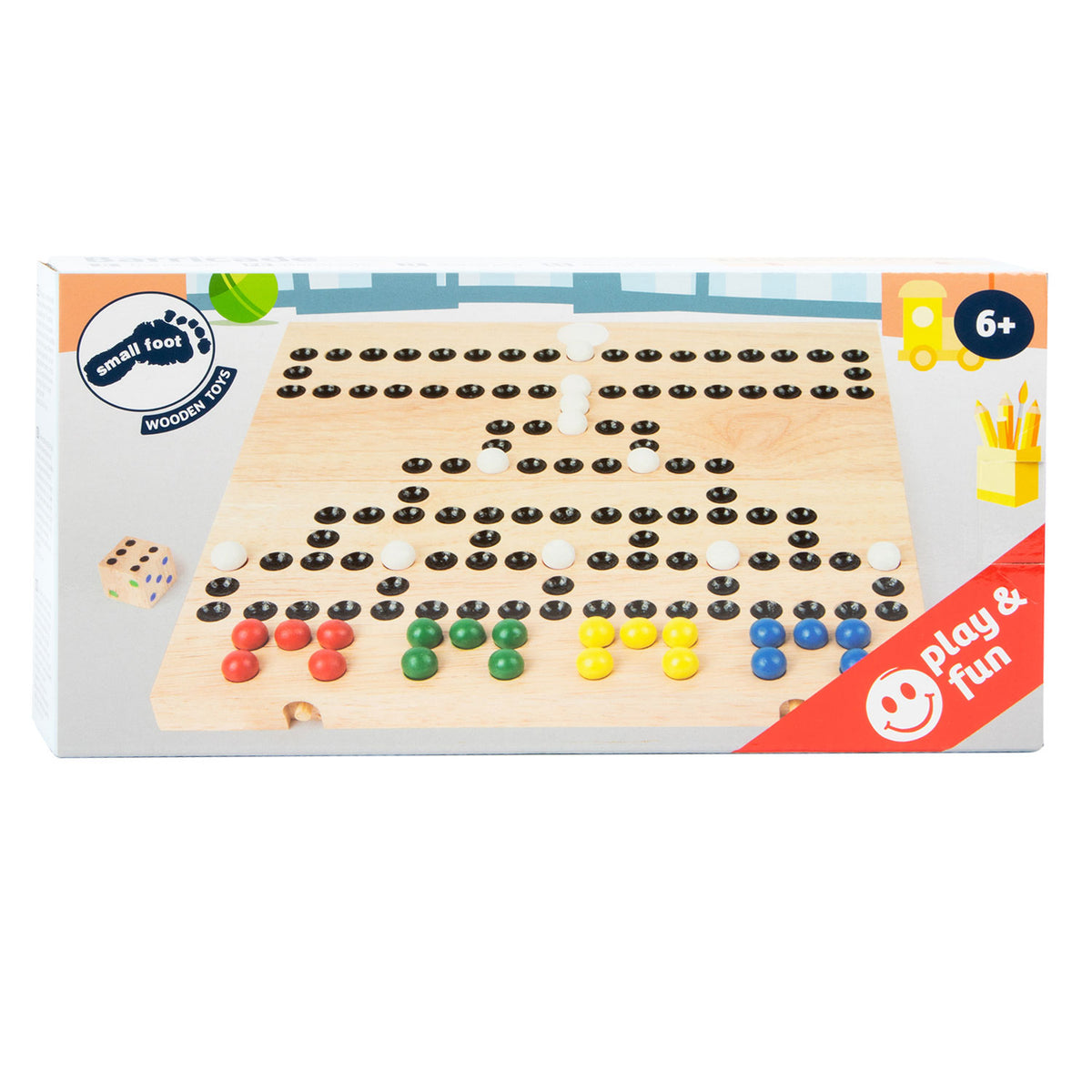 Small Foot – Würfelspiel mit Holzbarrikaden