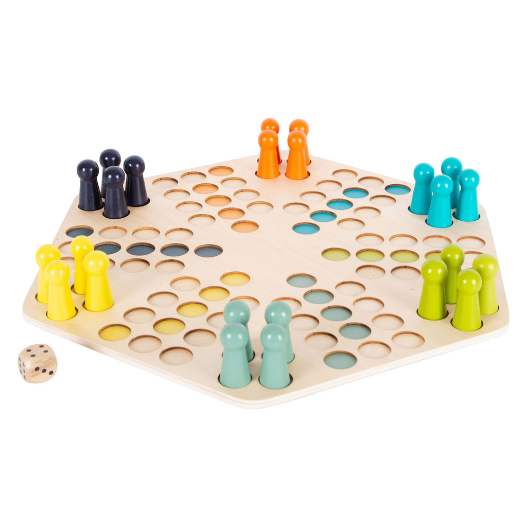 Small Foot – Ludo-Spiel aus Holz – 6 Spieler
