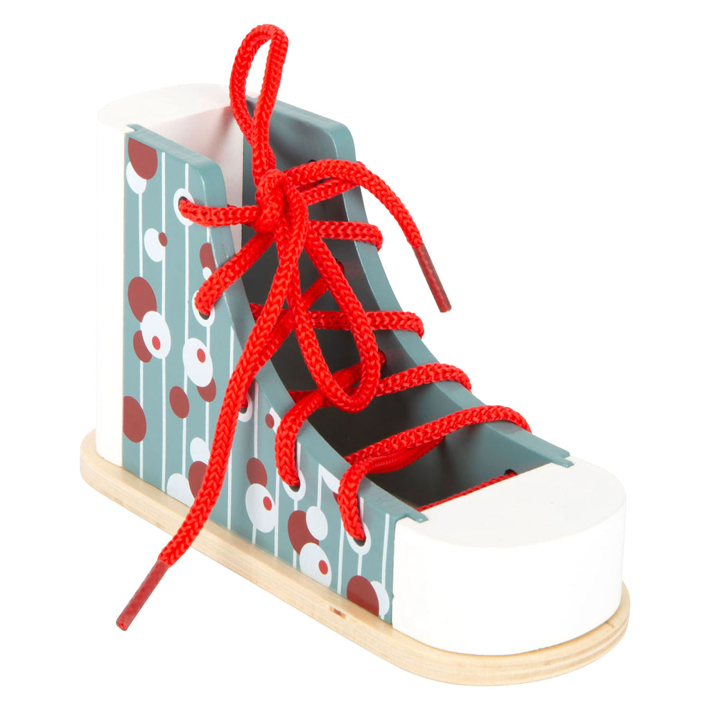 Kleiner Fuß - Holzschnürschuh