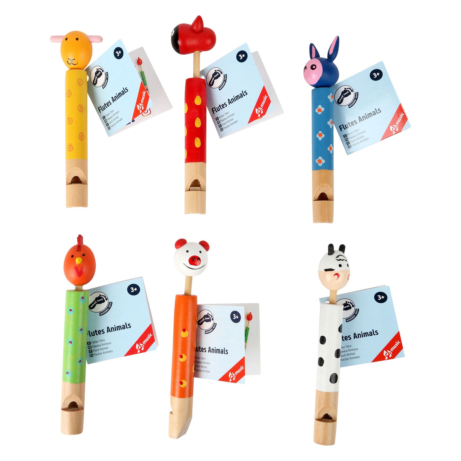 Small Foot – Tierpfeife, 6er-Set