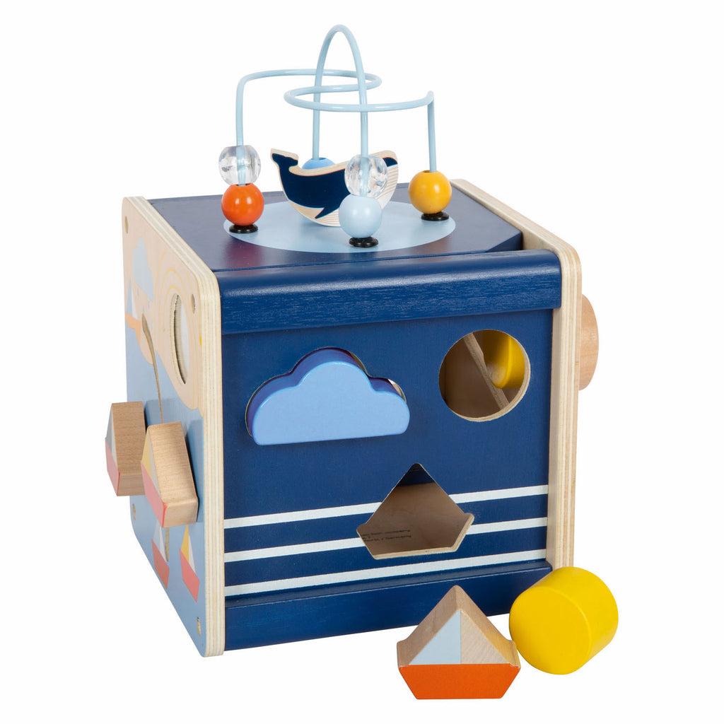 Small Foot – Aktivitätswürfel aus Holz, Ozean