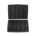 Fritel 142364 Madeleine-Backformen, schwarzes Aluminium