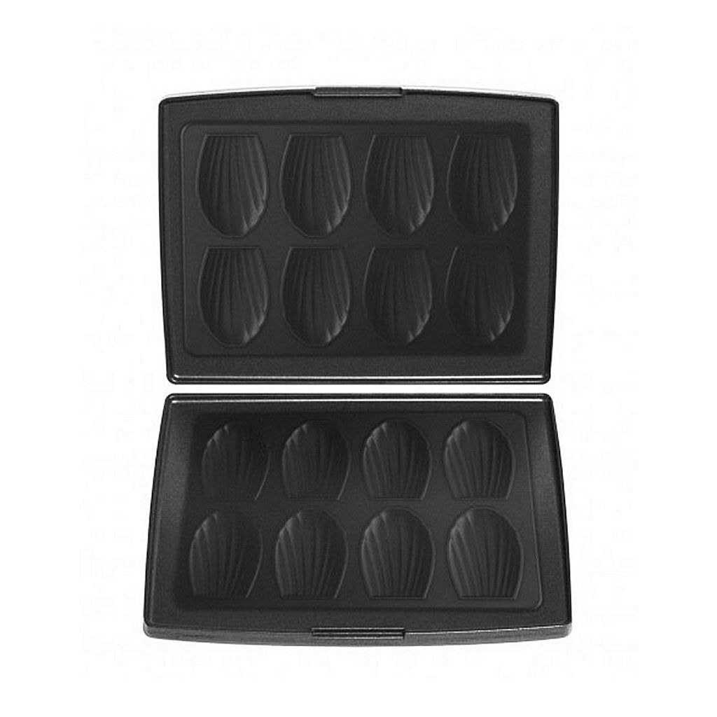 Fritel 142364 Madeleine-Backformen, schwarzes Aluminium