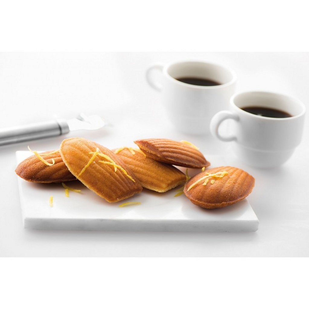 Fritel 142364 Madeleine-Backformen, schwarzes Aluminium