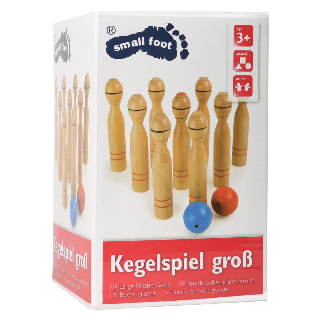 Small Foot - Kegelspiel aus Holz, 11-teilig.
