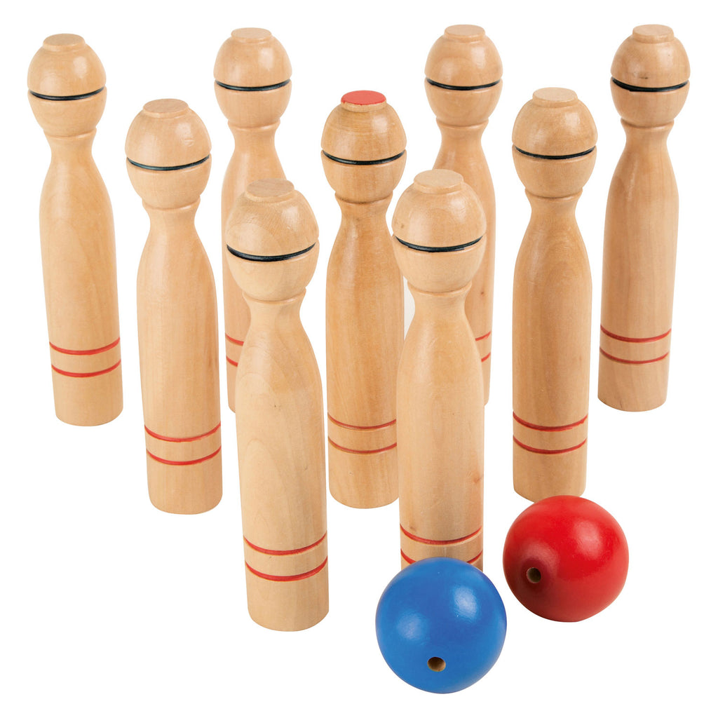 Small Foot - Kegelspiel aus Holz, 11-teilig.