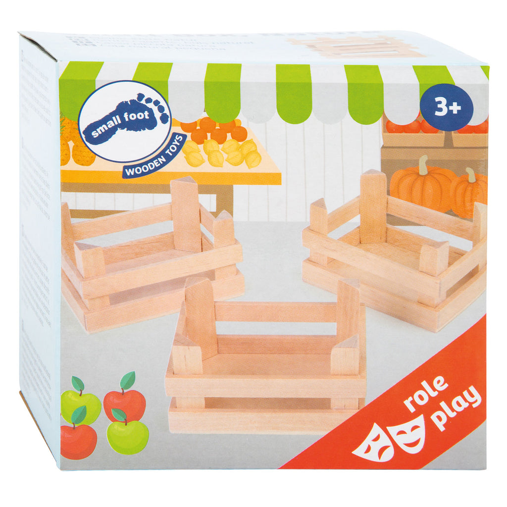 Kleine Holzkisten (10 x 8 x 5,5 cm), 3er-Set