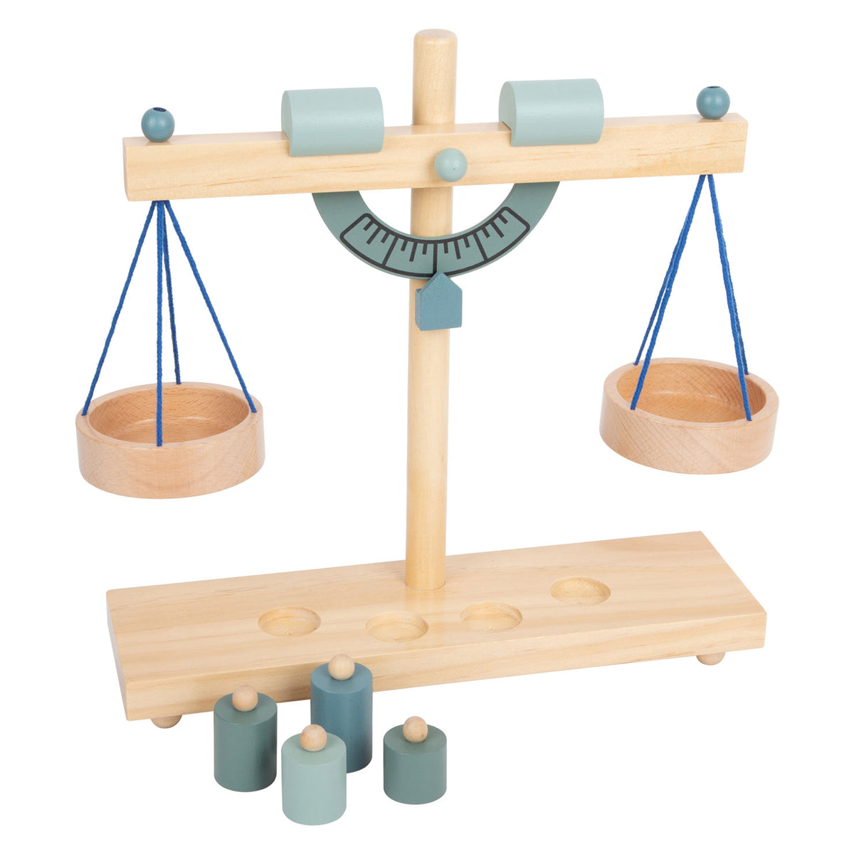 Small foot - houten weegschaal met gewichten, 5dlg.