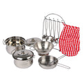 Small Foot - Kinderkochgeschirr-Set aus Metall, 13-teilig.