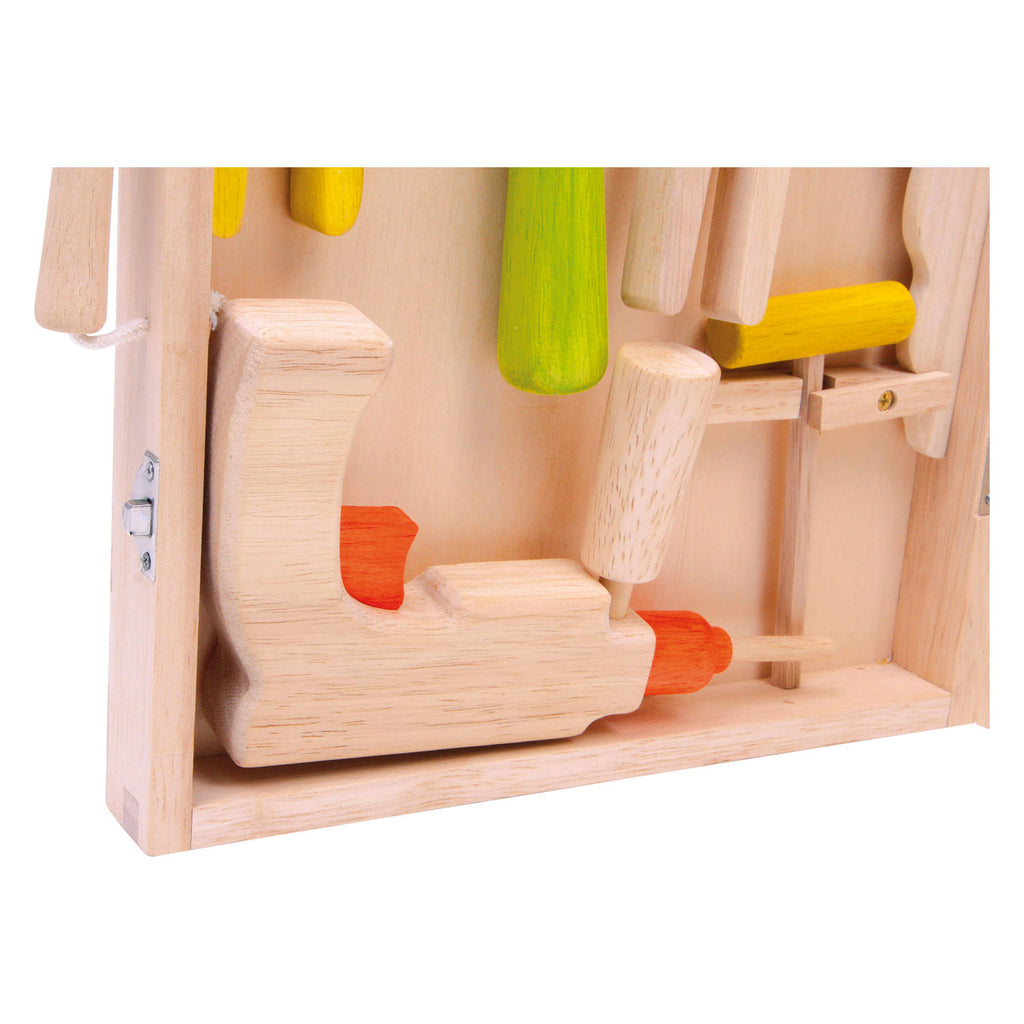 Small Foot - Werkzeugkasten aus Holz, 13-teilig.
