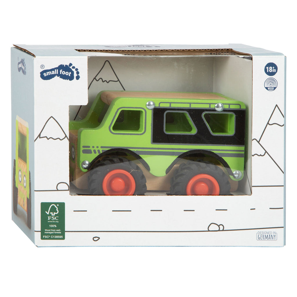 Small Foot – hölzerner Geländewagen, grün