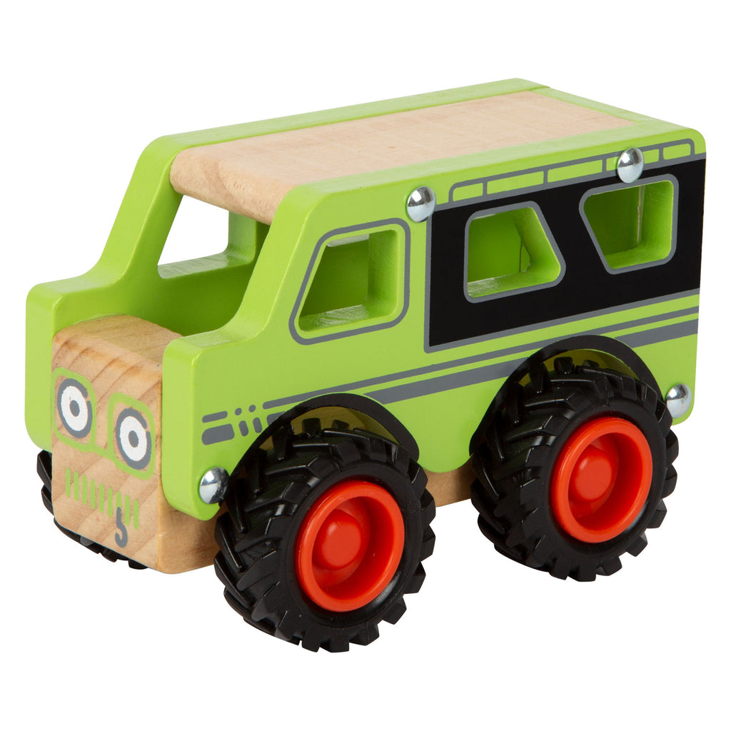 Small foot - houten off-road jeep groen
