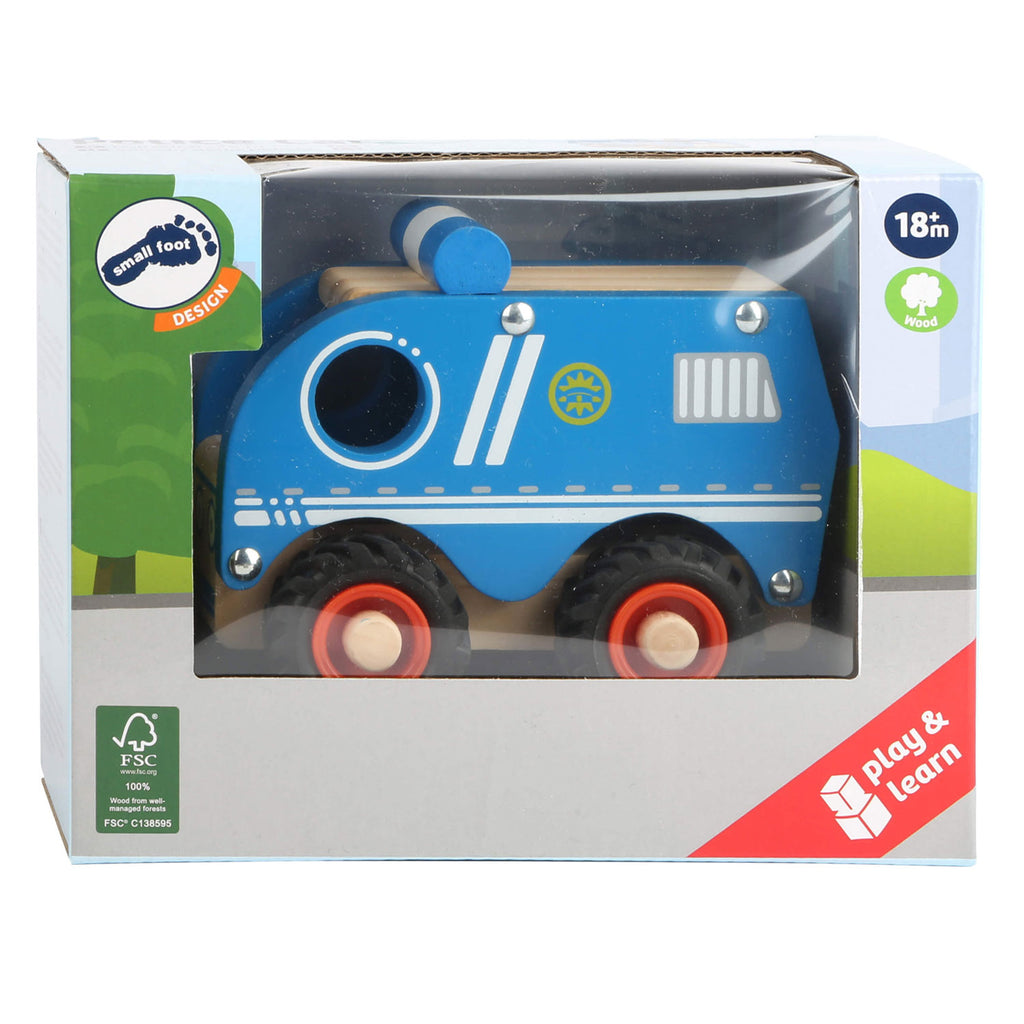 Small Foot – blaues Polizeiauto aus Holz