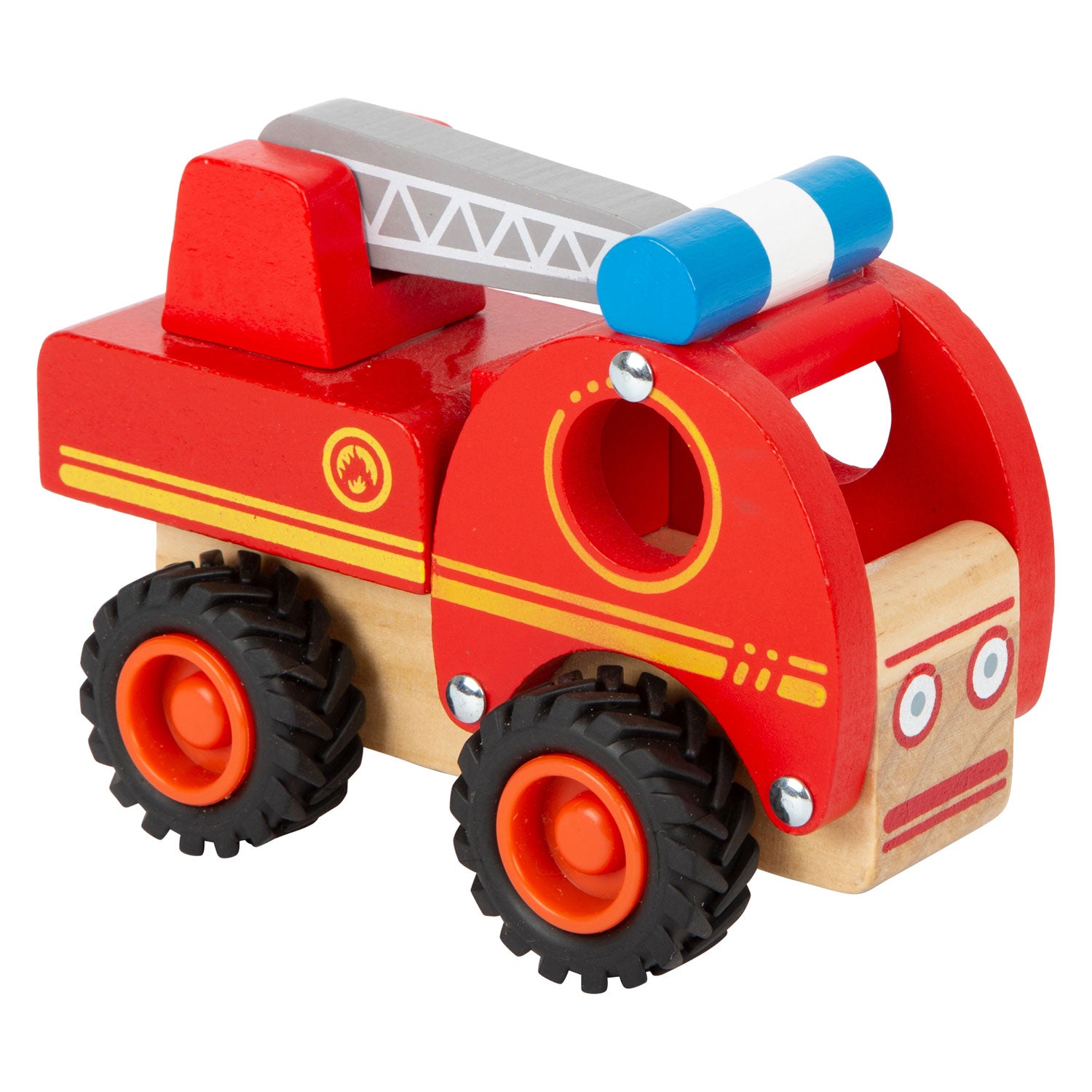 Small foot - houten brandweerwagen met ladder