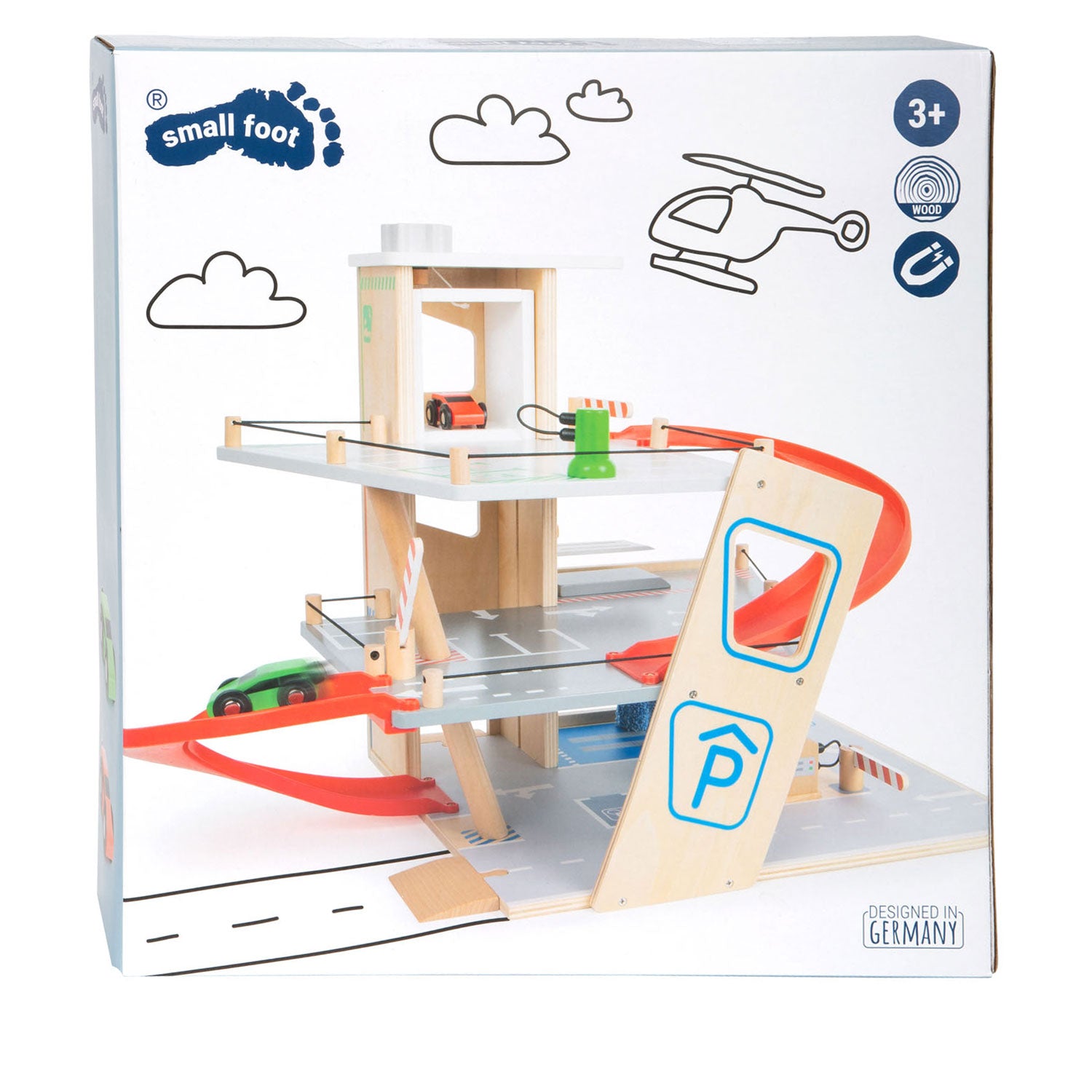 Small Foot – Holzgarage mit Autowaschanlage