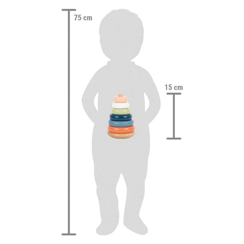Small foot - houten stapeltoren arctic, 7dlg.