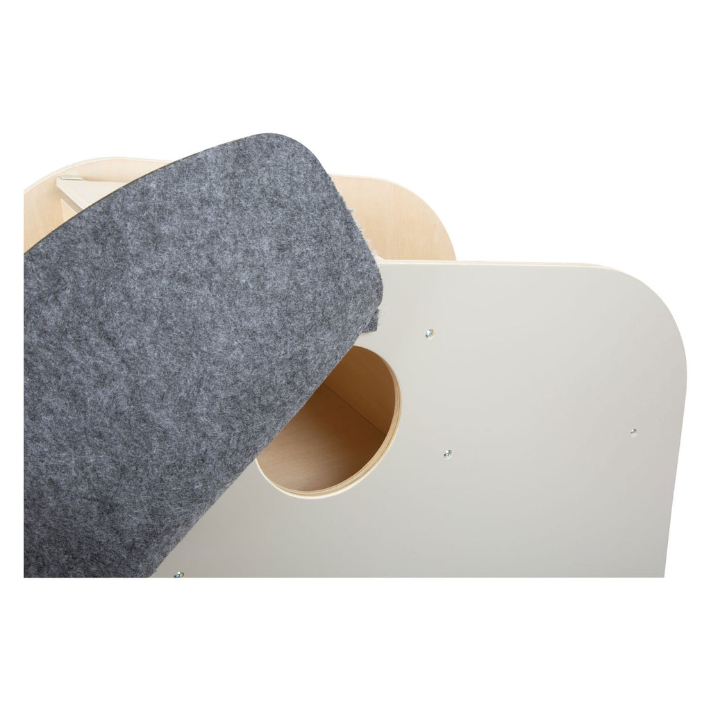 Small foot - houten speelgoedbox olifant op wielen met zitplek