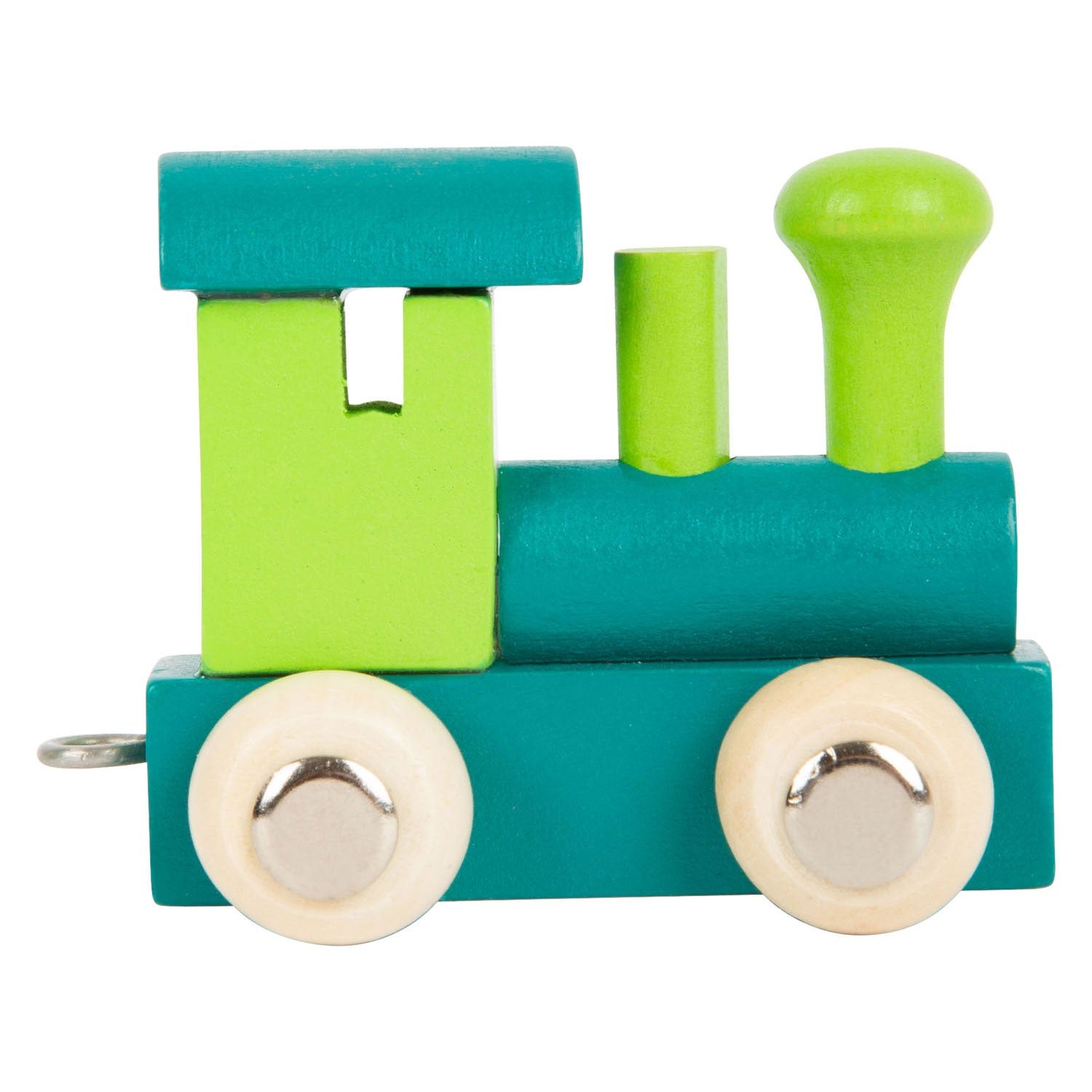 Small Foot – Holzbuchstabenzug-Lokomotive grün – 12 Stück