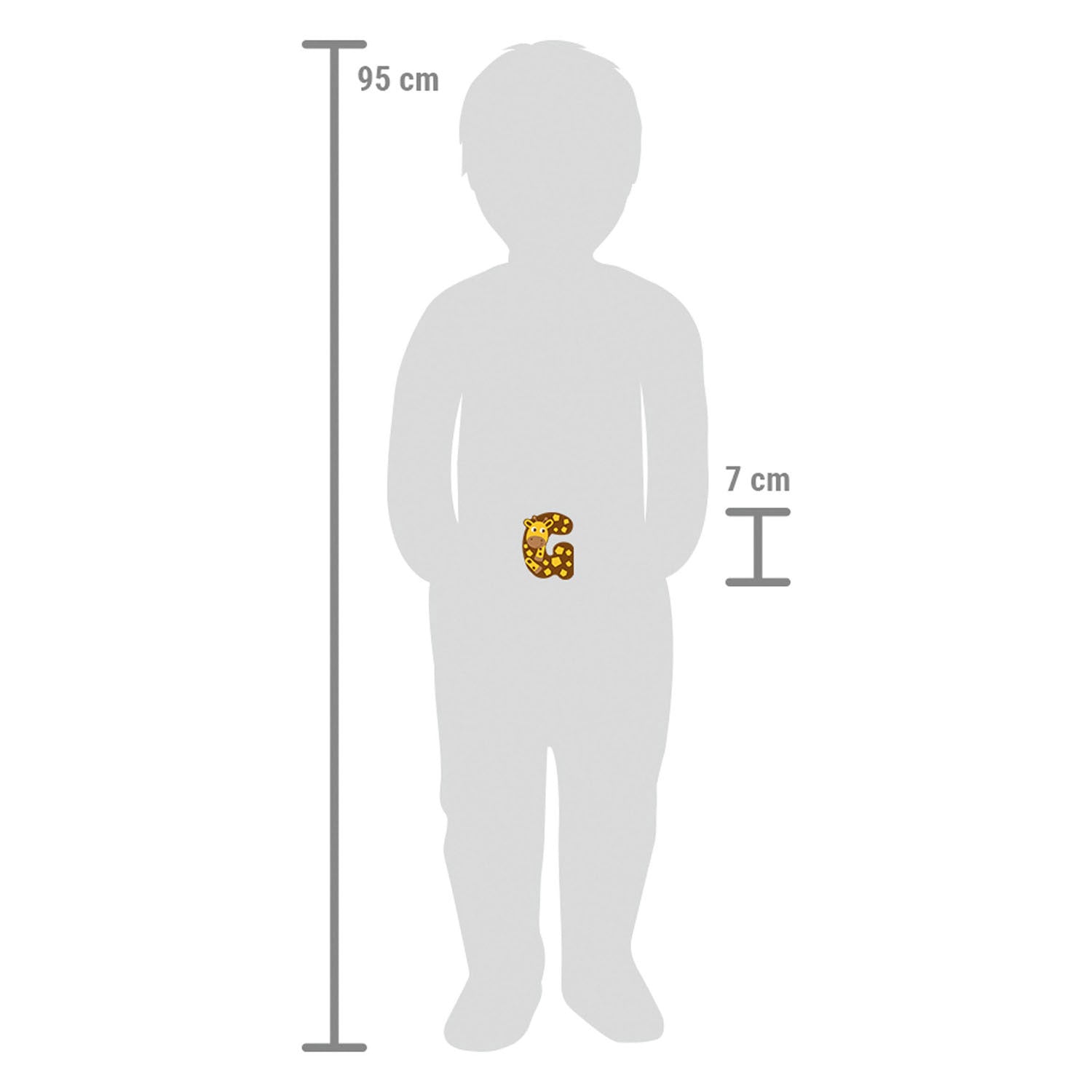 Small foot - houten dieren kinderletter - g