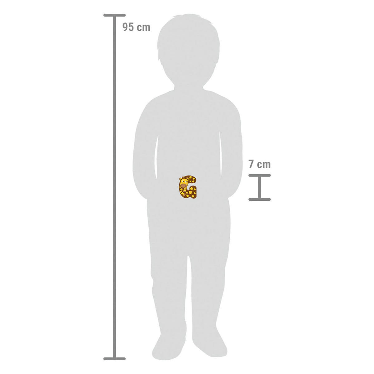 Small foot - houten dieren kinderletter - g