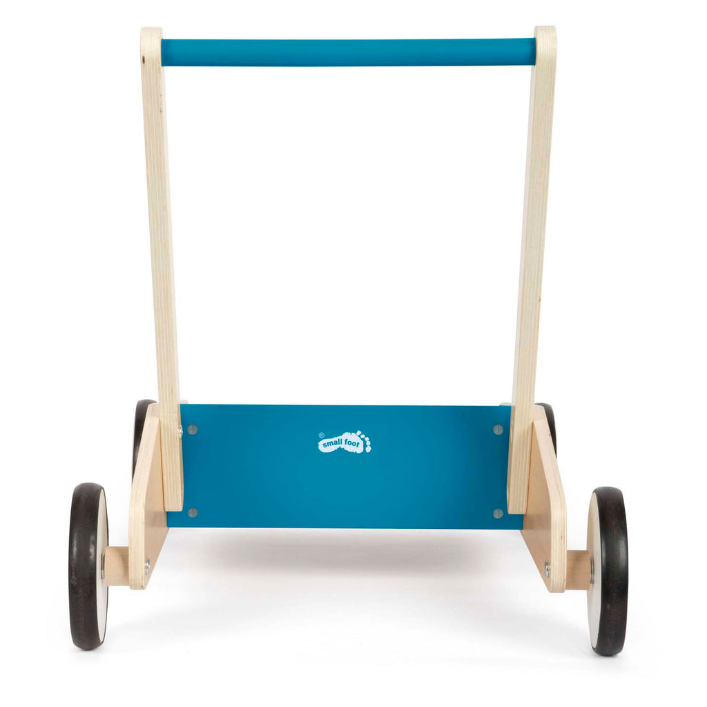 Small foot - houten loopwagen petrol blauw