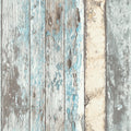 DUTCH WALLCOVERINGS Tapete Gerüst Holz blau PE10012