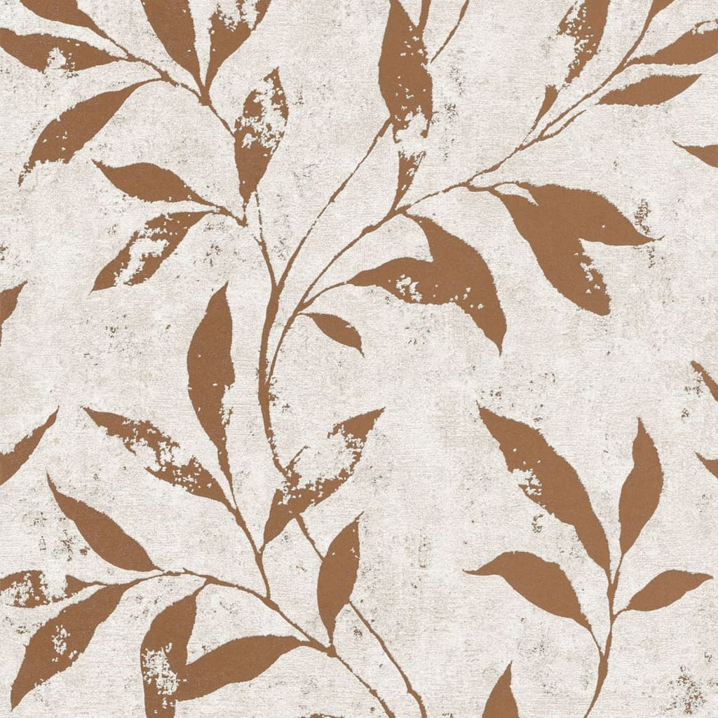 Tapete „DUTCH WALLCOVERINGS“ mit Blättern, beige und braun