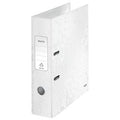 Leitz ordner 10050001 karton 80g m2 a4 breedte 8cm parelwit grijpgat rugetiket