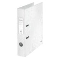 Ordner leitz wow 180° karton 80g m2 a4 5cm parelwit grijpgat rugetiket