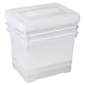 Curver Aufbewahrungsbox-Set, praktisch, 3 x 20 l, transparent
