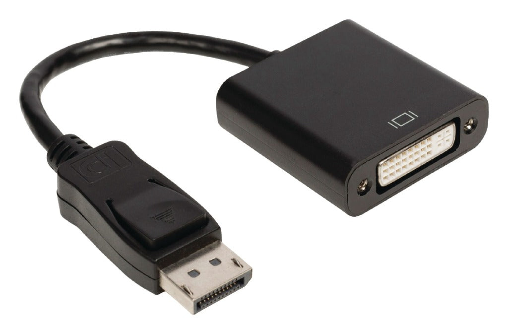 Valueline vlcb37250b02 DisplayPort-Adapterkabel, DisplayPort-Stecker auf DVI-D 24+1-Pin-Buchse, 0,20 m, Schwarz