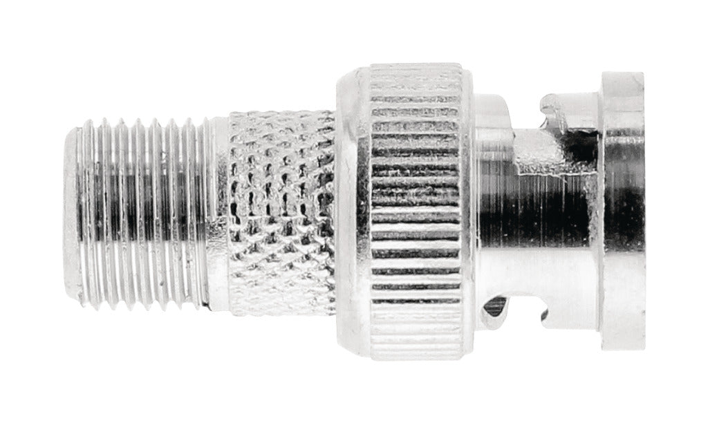 Valueline vlsp41965m antenne adapter bnc male - f-connector female zilver