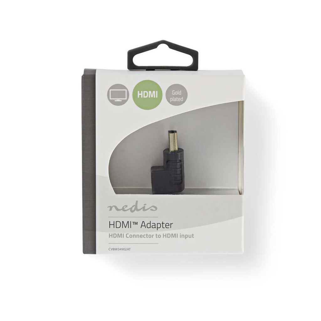 Nedis cvbw34902at HDMI-Adapter, HDMI-Anschluss 270° abgewinkelt – HDMI-Buchse