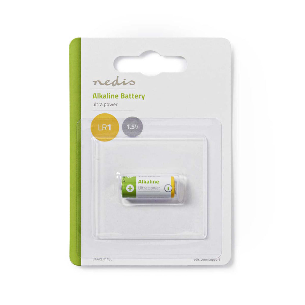 Nedis baaklr11bl Alkaline-Batterie LR1 1,5 V, 1 Stück, Blisterverpackung