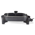 Nedis FCSP110EBK40 Elektrische Bratpfanne, 40 cm dickerer Aluminiumkorpus