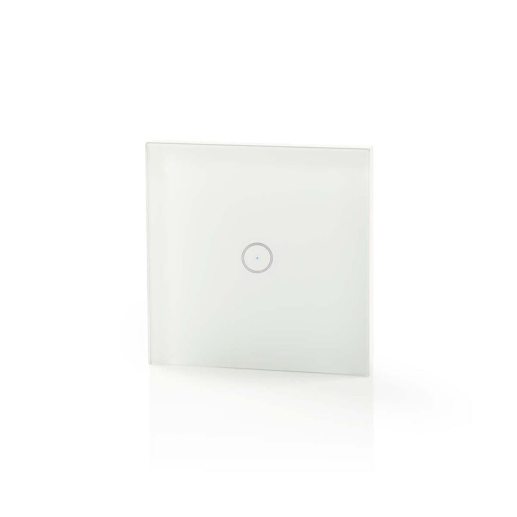 Nedis smartlife wandschakelaar | wi-fi | enkel | 1000 w | glas | wit | 1 stuks - wifiws10wt wifiws10wt
