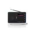 Nedis rdfm2100gy fm-radio 3,6 w usb-poort microsd-kaartsleuf zwart grijs