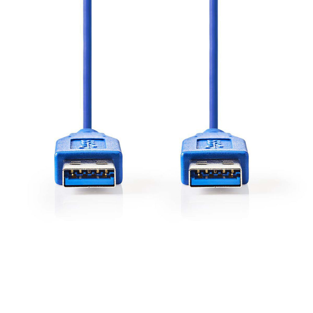 Nedis CCGP61000BU20 USB 3.0-Kabel, Stecker A auf Stecker A, 2,0 m, blau