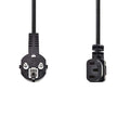 Nedis CEGP10020BK100 Lebensmittelkabel Schustuko Stecker abgewinkelt IEC-320-C13 Uhr 10 m Schwarz