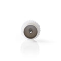Nedis csgp40940wt coaxadapter iec (coax) male - iec (coax) male wit