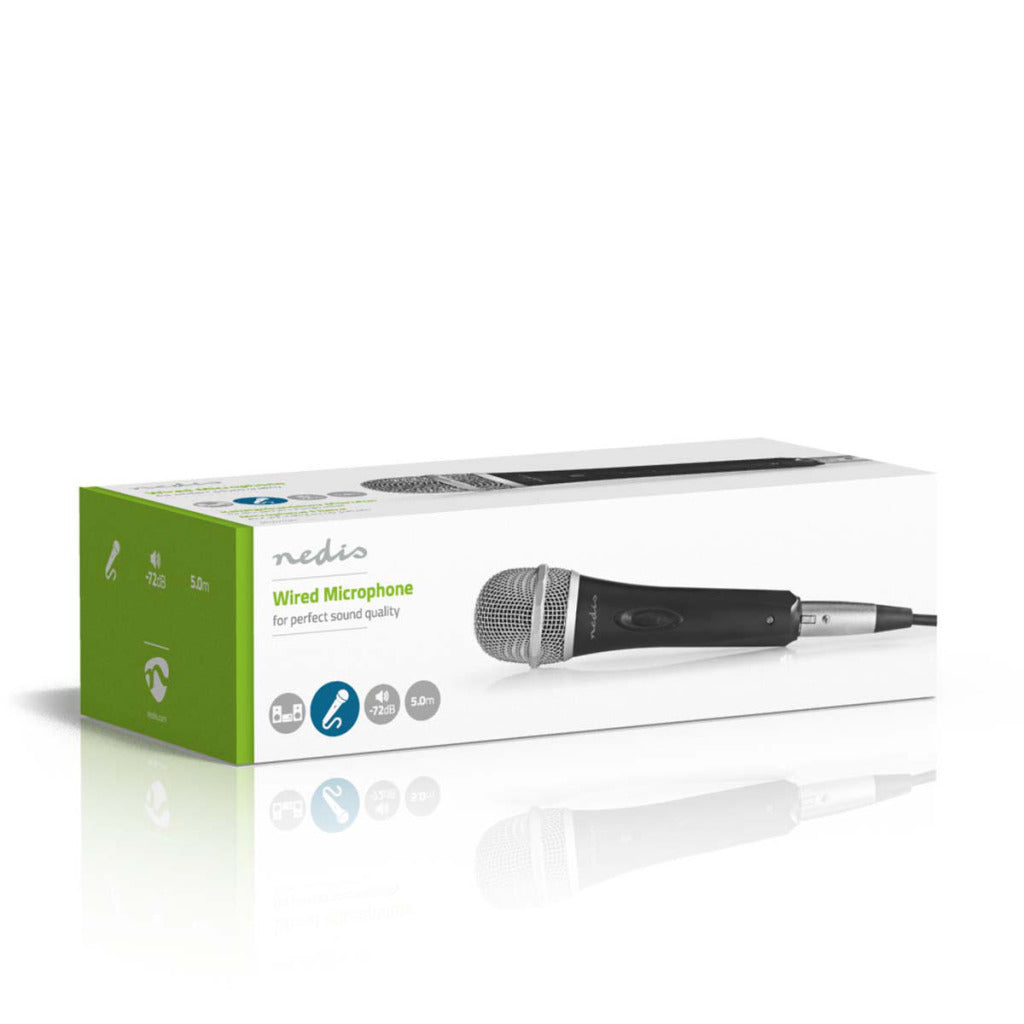 Nedis bedrade microfoon | 5 m | 50 hz | 1 stuks - mpwd50bk mpwd50bk