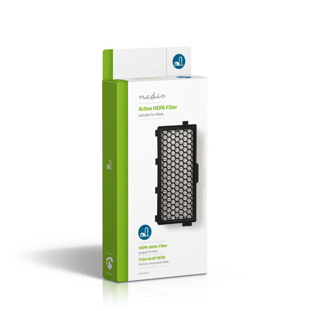 Nedis hepa-vervangingsfilter | vervanging voor: miele | wit zwart | 1 stuks - vcfi213hep vcfi213hep