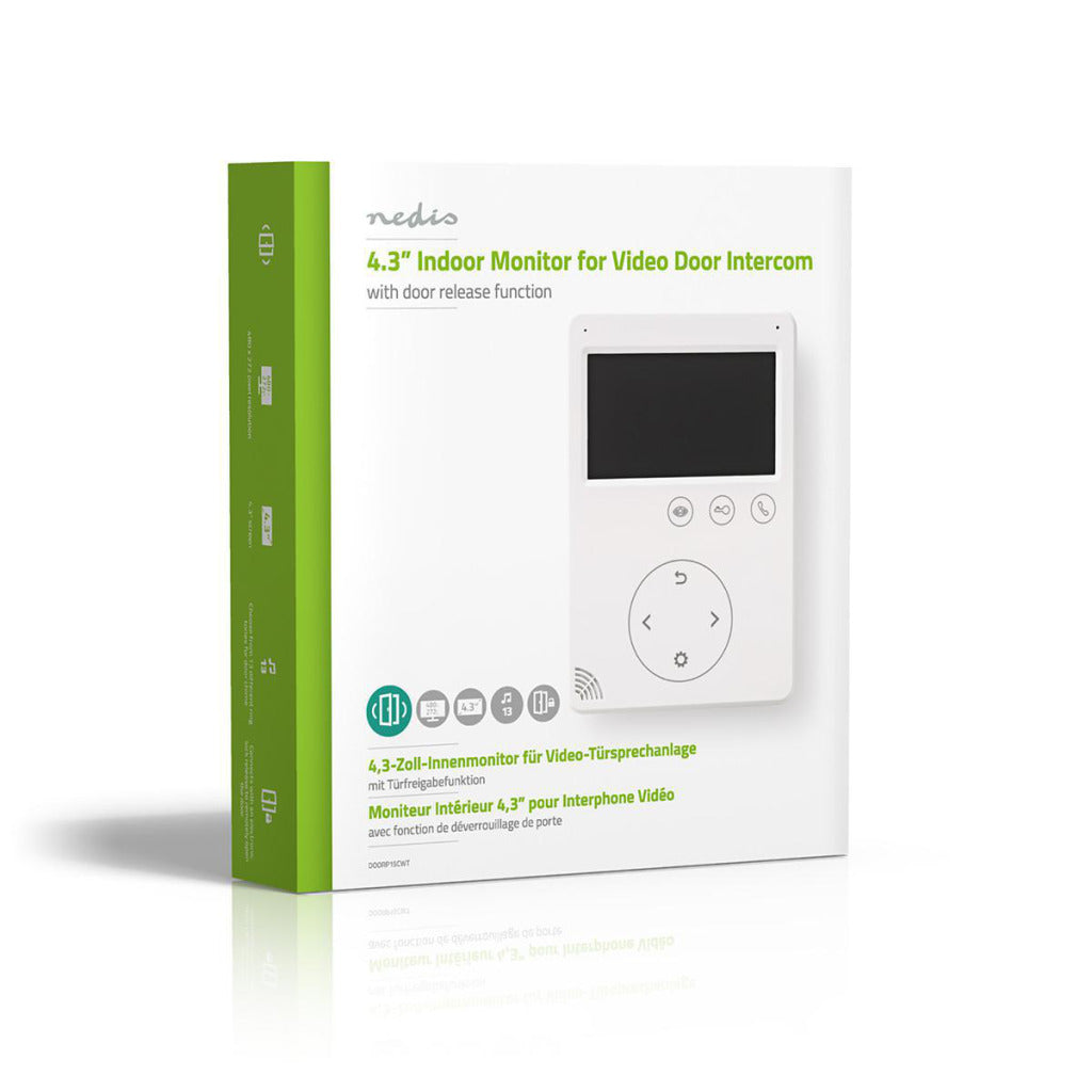 Nedis videodeurbel | 480x272 | 2-weg communicatievoeding | wit | 1 stuks - doorp15cwt doorp15cwt