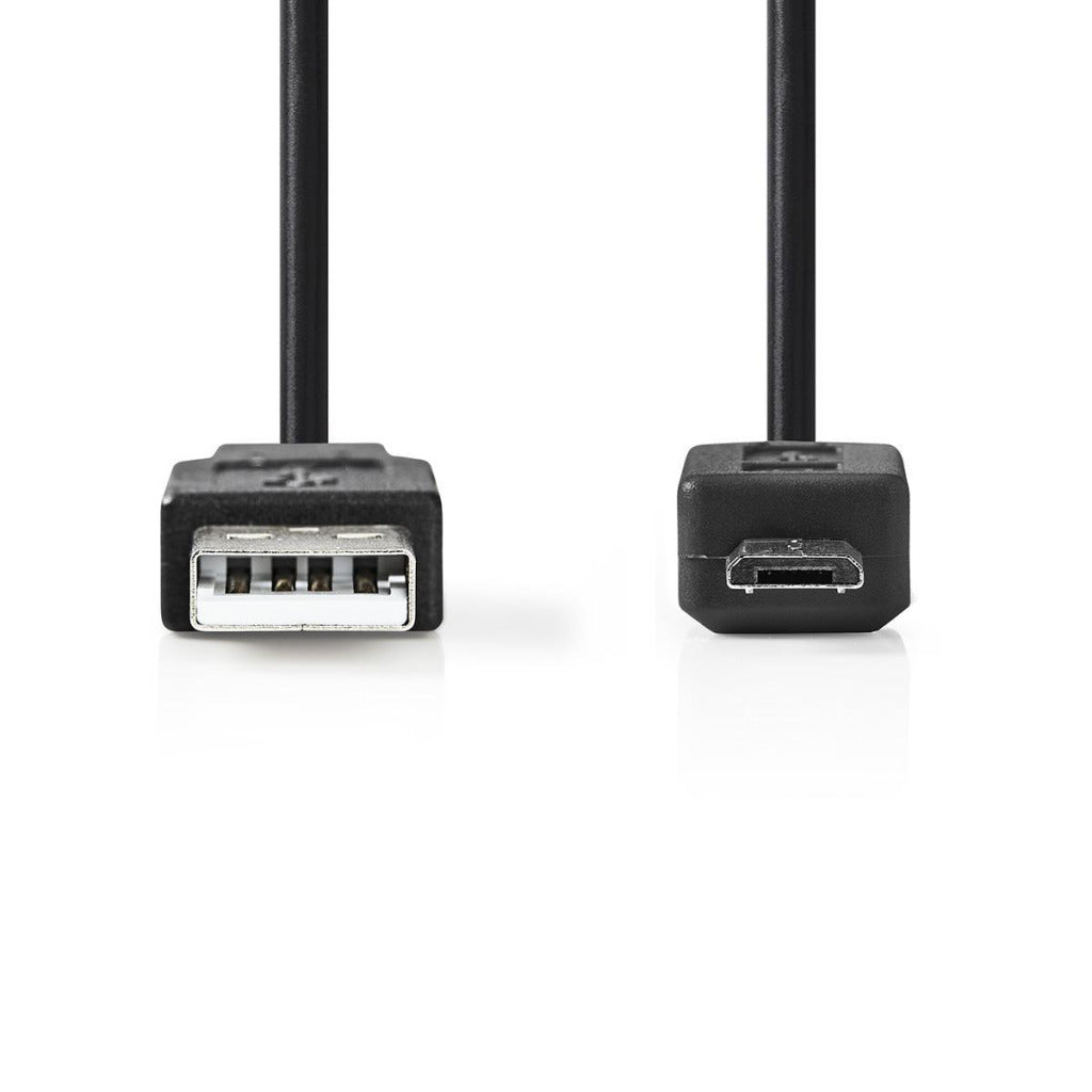 Nedis CCGT60500BK20 Kabel USB 2.0 A Stecker auf Micro B Stecker 2,0 m schwarz