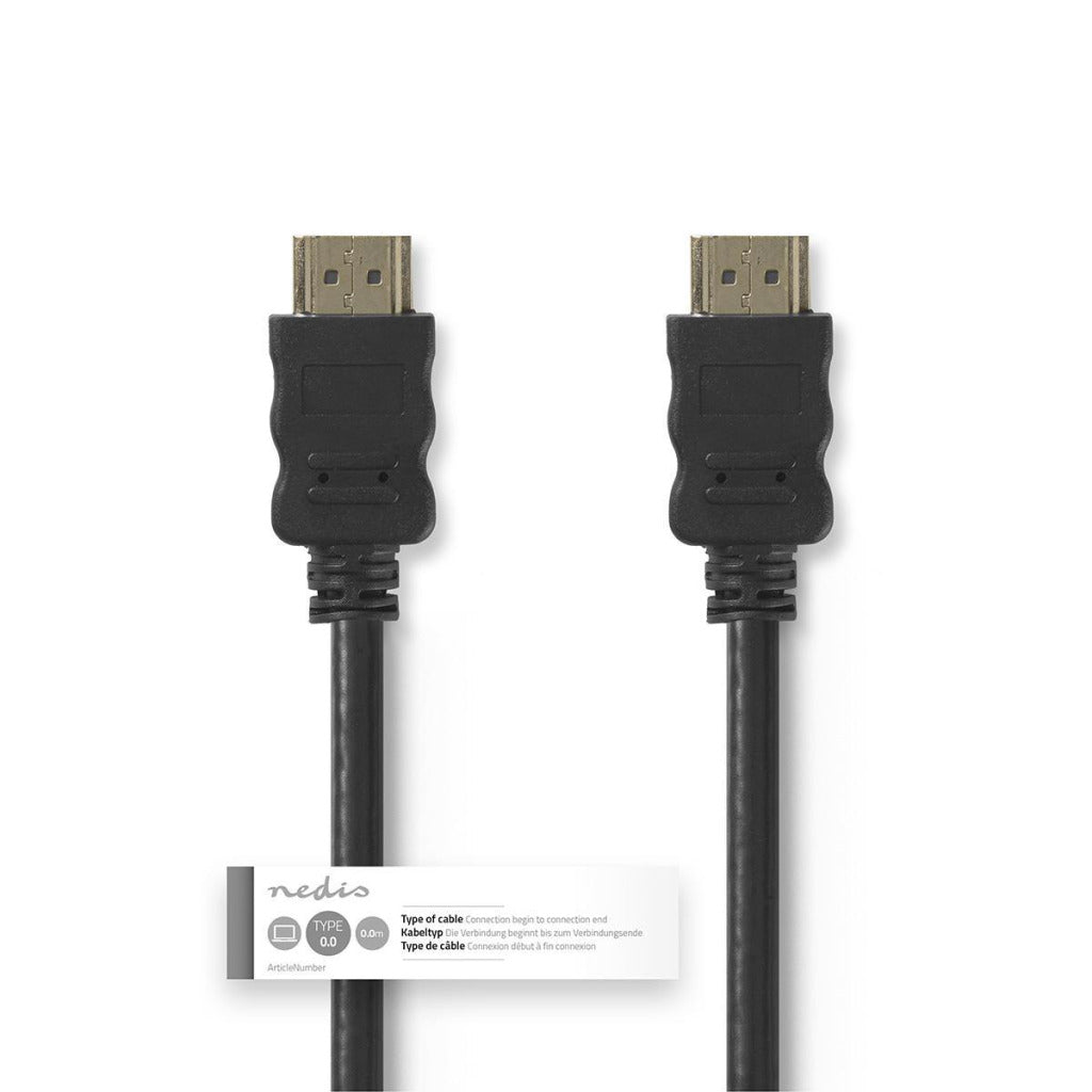 Nedis cvgt34000bk30 High-Speed-HDMI-Kabel mit Ethernet, 3 m, schwarz