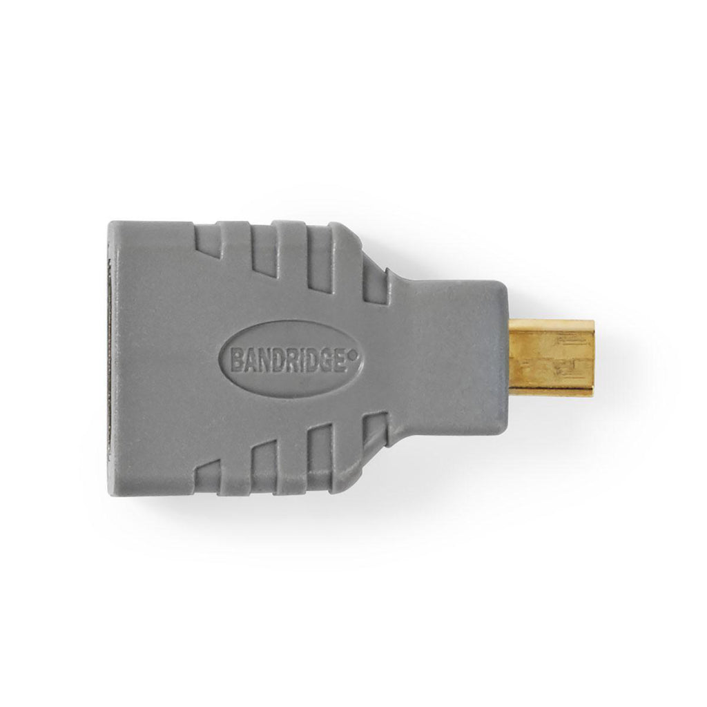 Bandridge BVP130 HDMI-Adapter HDMI-Micro-Anschluss – HDMI-Buchse grau