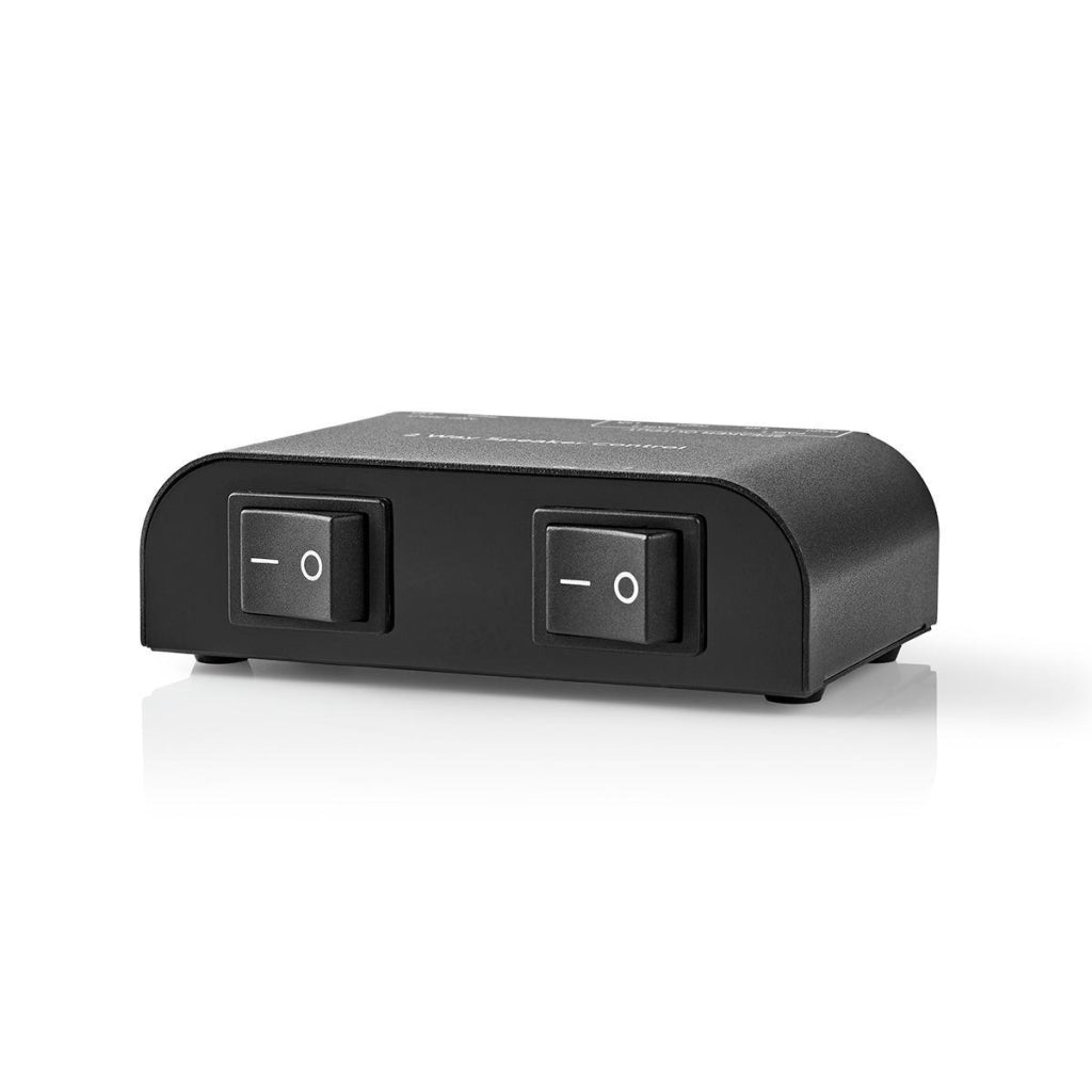 Nedis aswi2602bk Lautsprecherschalter 2-Port-Klemmanschluss schwarz