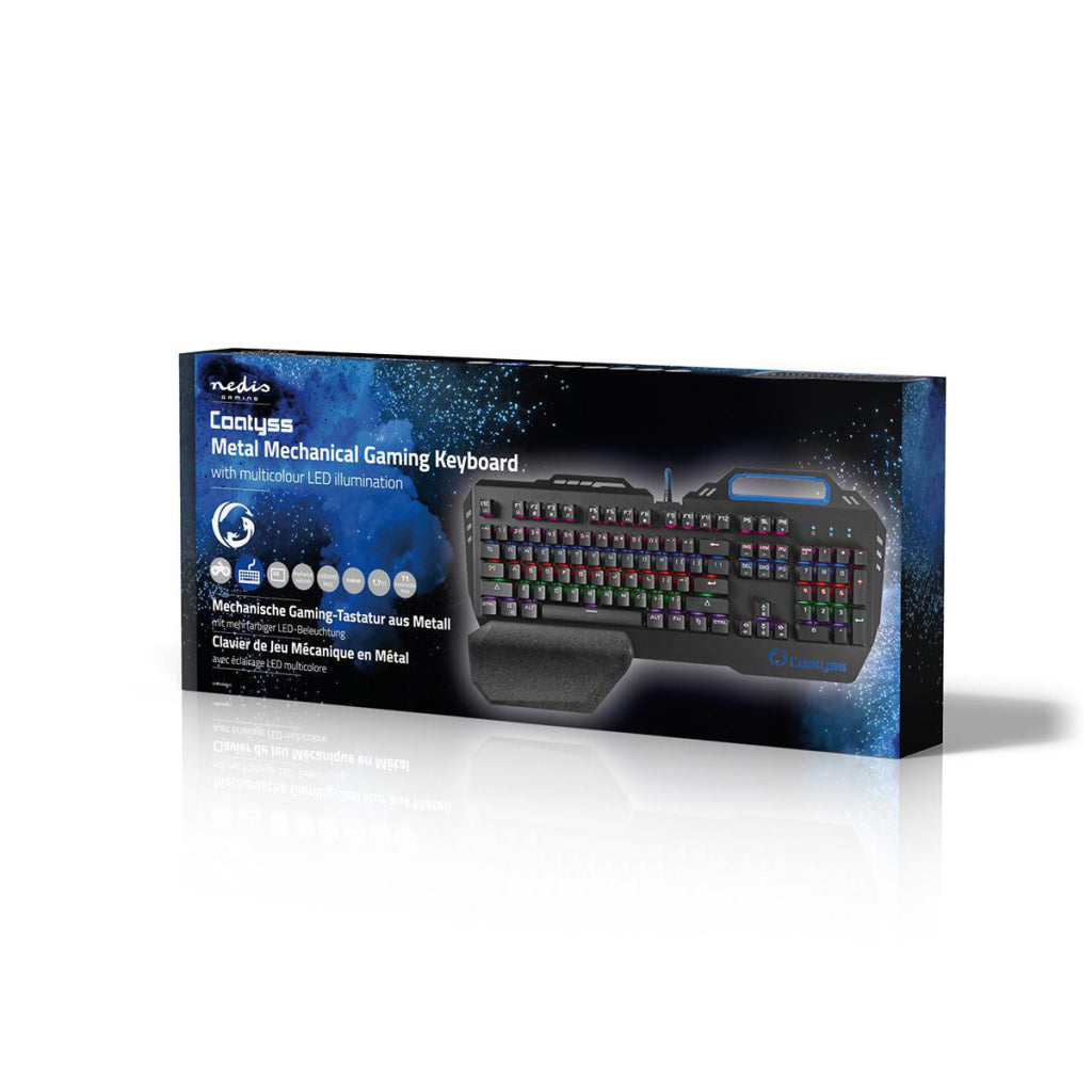 Nedis bedraad gaming toetsenbord | us internationaal | 1 stuks - gkbd400bkus gkbd400bkus