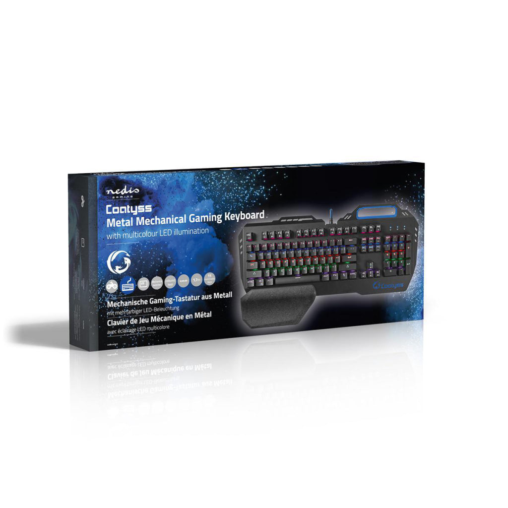 Nedis bedraad gaming toetsenbord | us internationaal | 1 stuks - gkbd400bkus gkbd400bkus