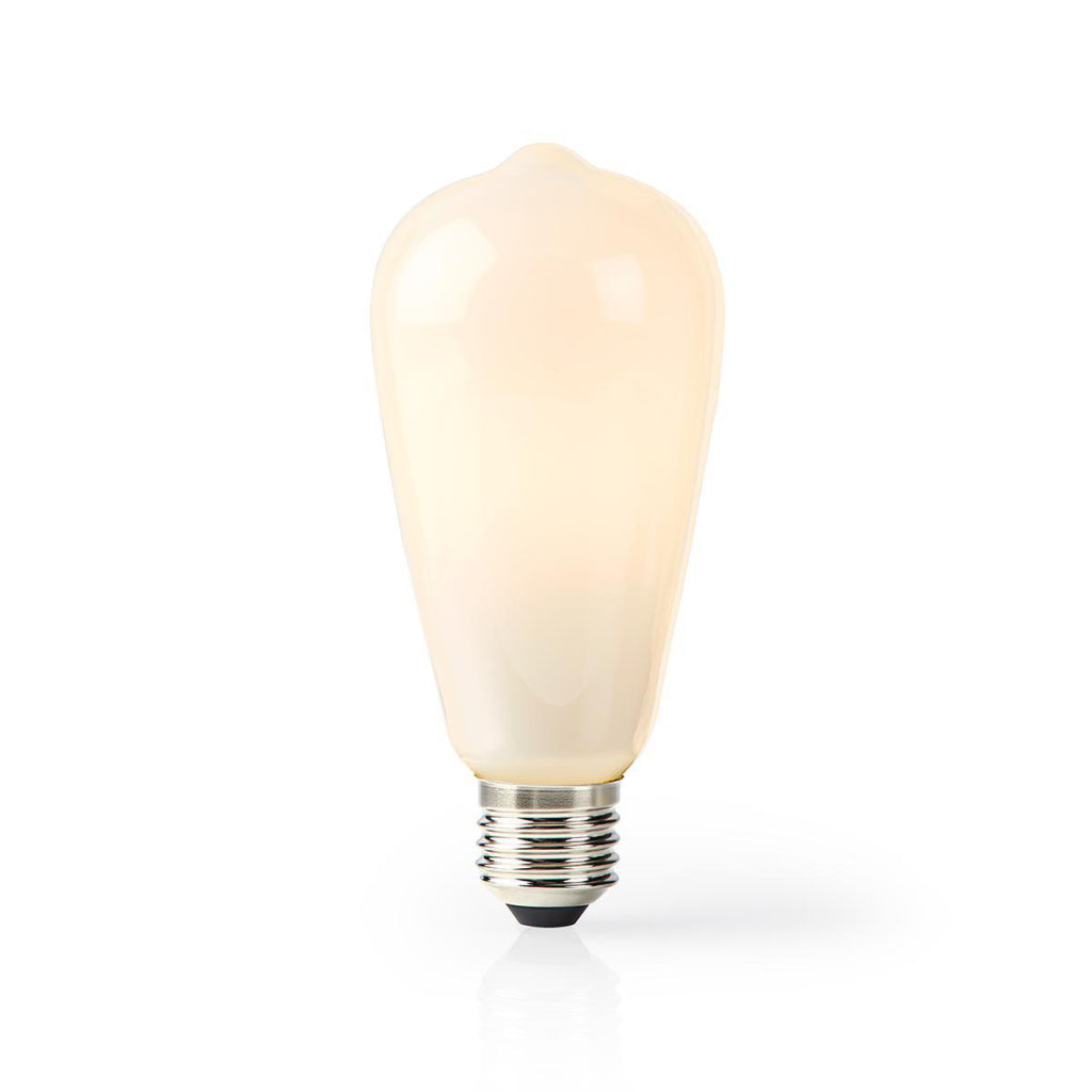Nedis wifilf11wtst64 wi-fi smart led-lamp e27 st64 5 w 500 lm wit